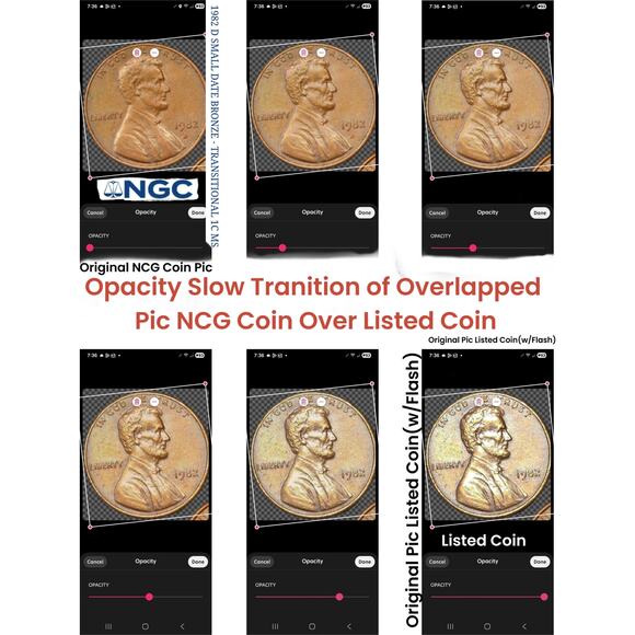 1982 Small Date D Bronze 3.08g Lincoln Memorial Cent Penny with Doubling READ - Picture 2 of 9